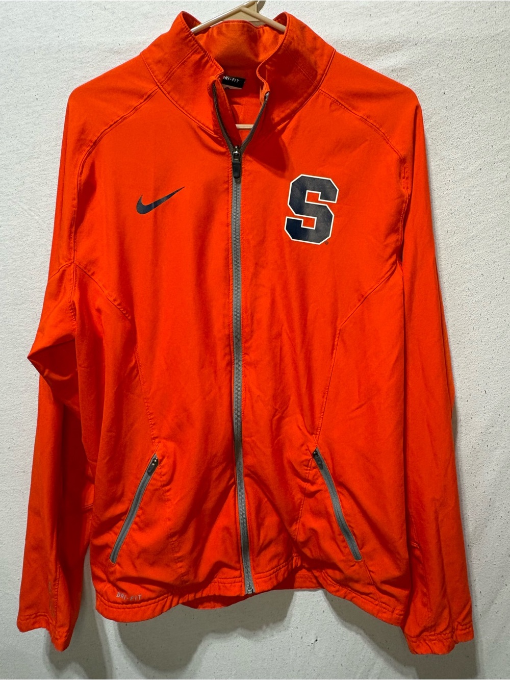 Nike Syracuse Orange Elite Dri-FIT football Full Zip Track Jacket Men’s Medium